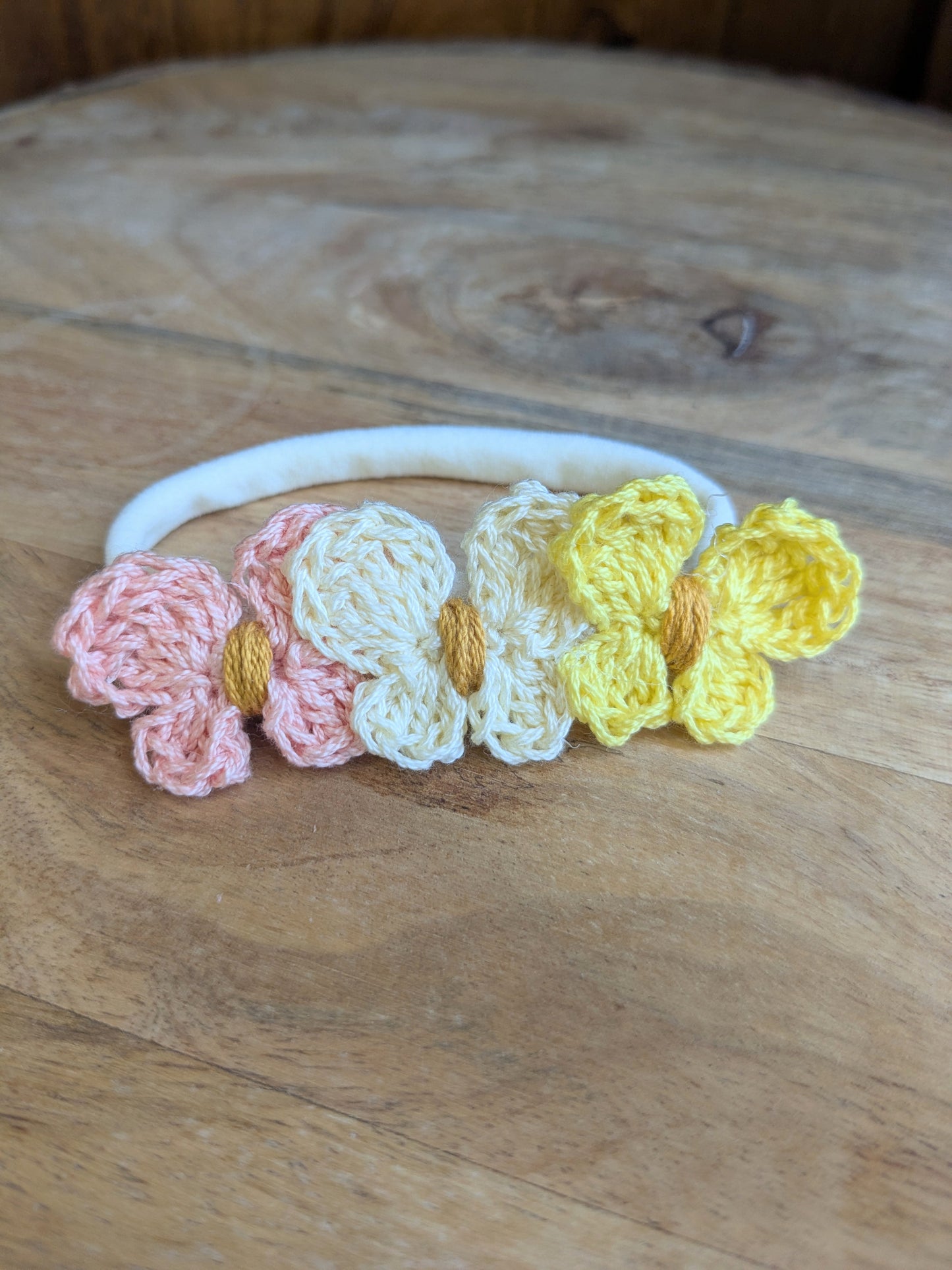 Aurora - Crochet Butterfly Headband