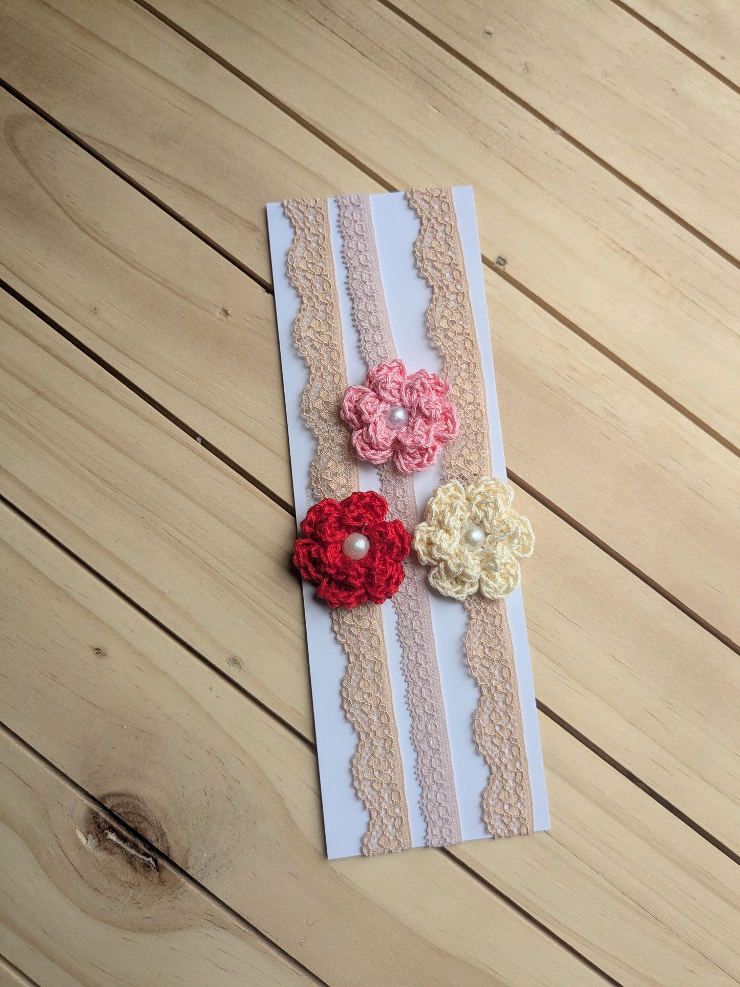 Happy buttons - set of 3 headbands