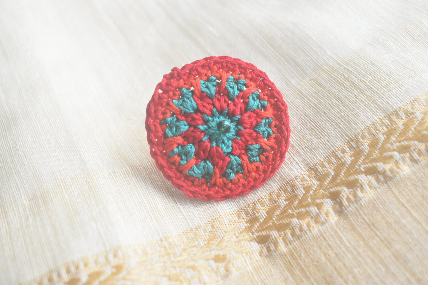 Mandala finger ring - II