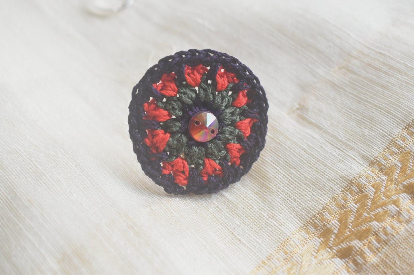 Mandala finger ring - II