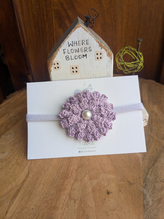 Baby Headband - Lavender Dahlia