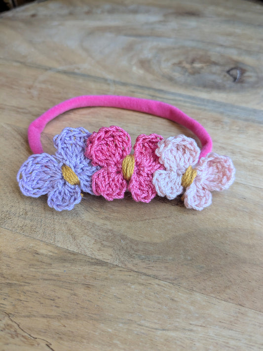 Isabella - Crochet butterfly headband