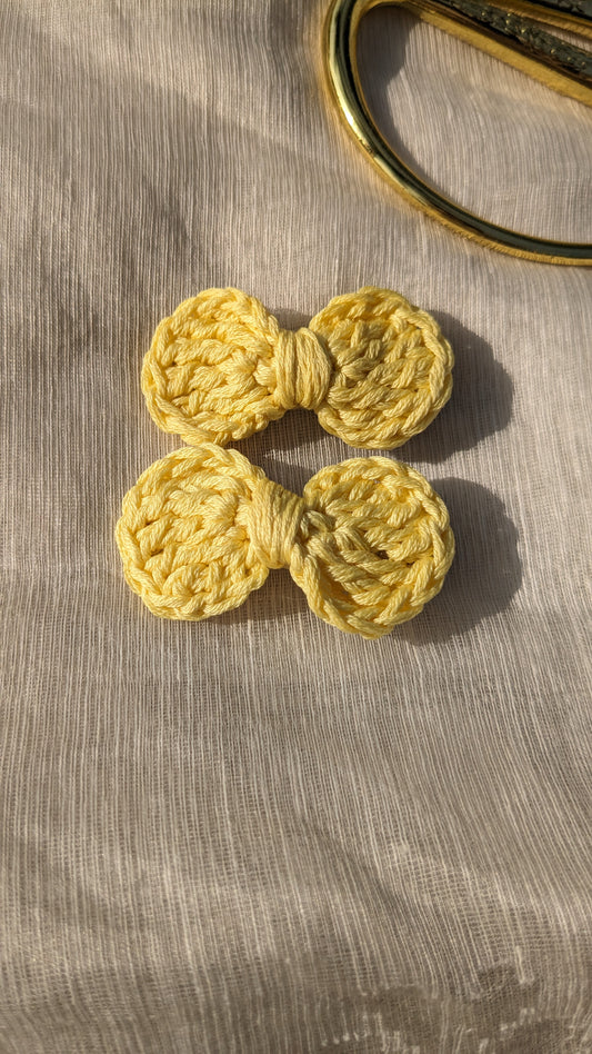 Bow clip -Yellow