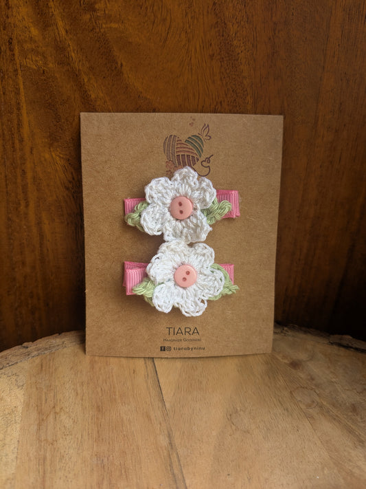 Cherry blossoms - set of 2 clips