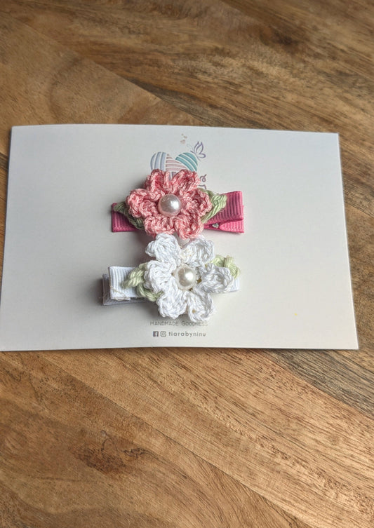 Cherry blossoms - set of 2 clips