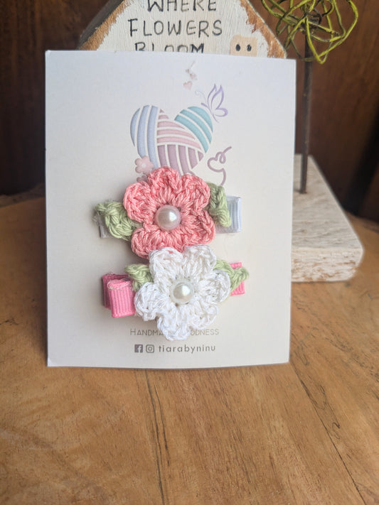 Cherry blossoms - set of 2 clips