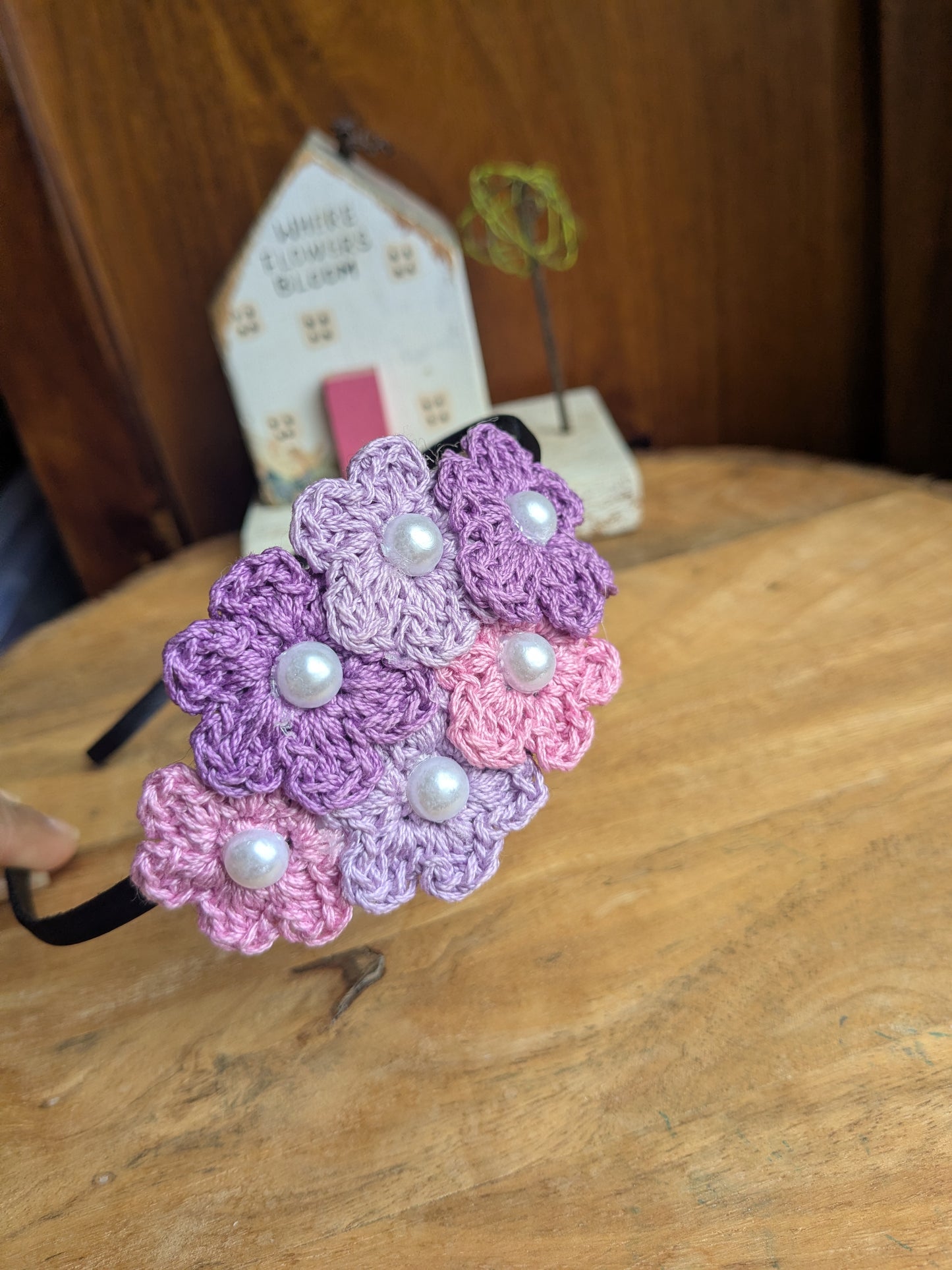 Nanny Plum - crochet hairband