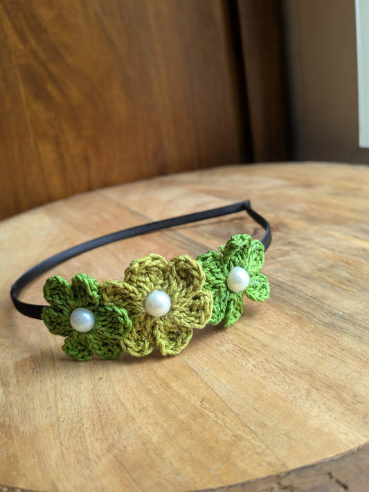 Pista Pop - crochet flowers hairband