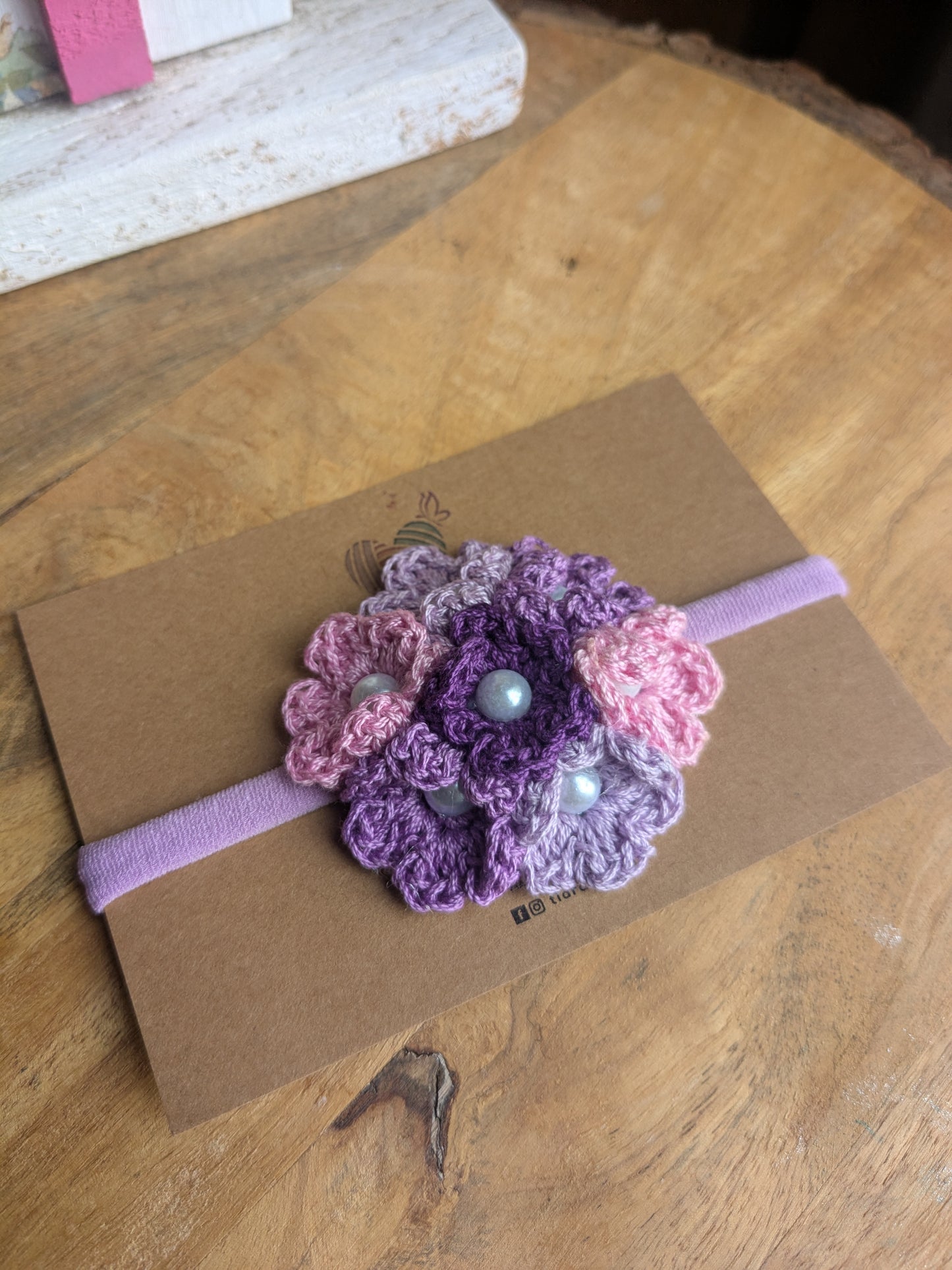 Purple Hydrangea Baby Headband