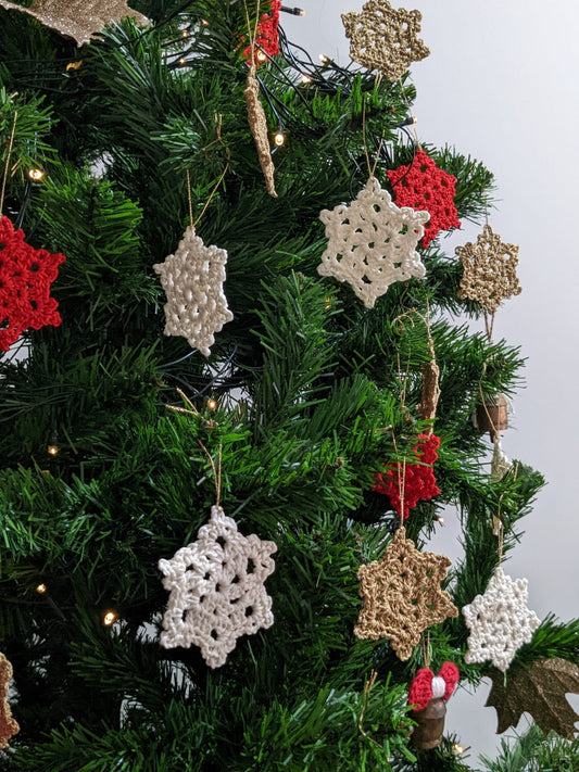 Crochet Snowflakes - set of 3