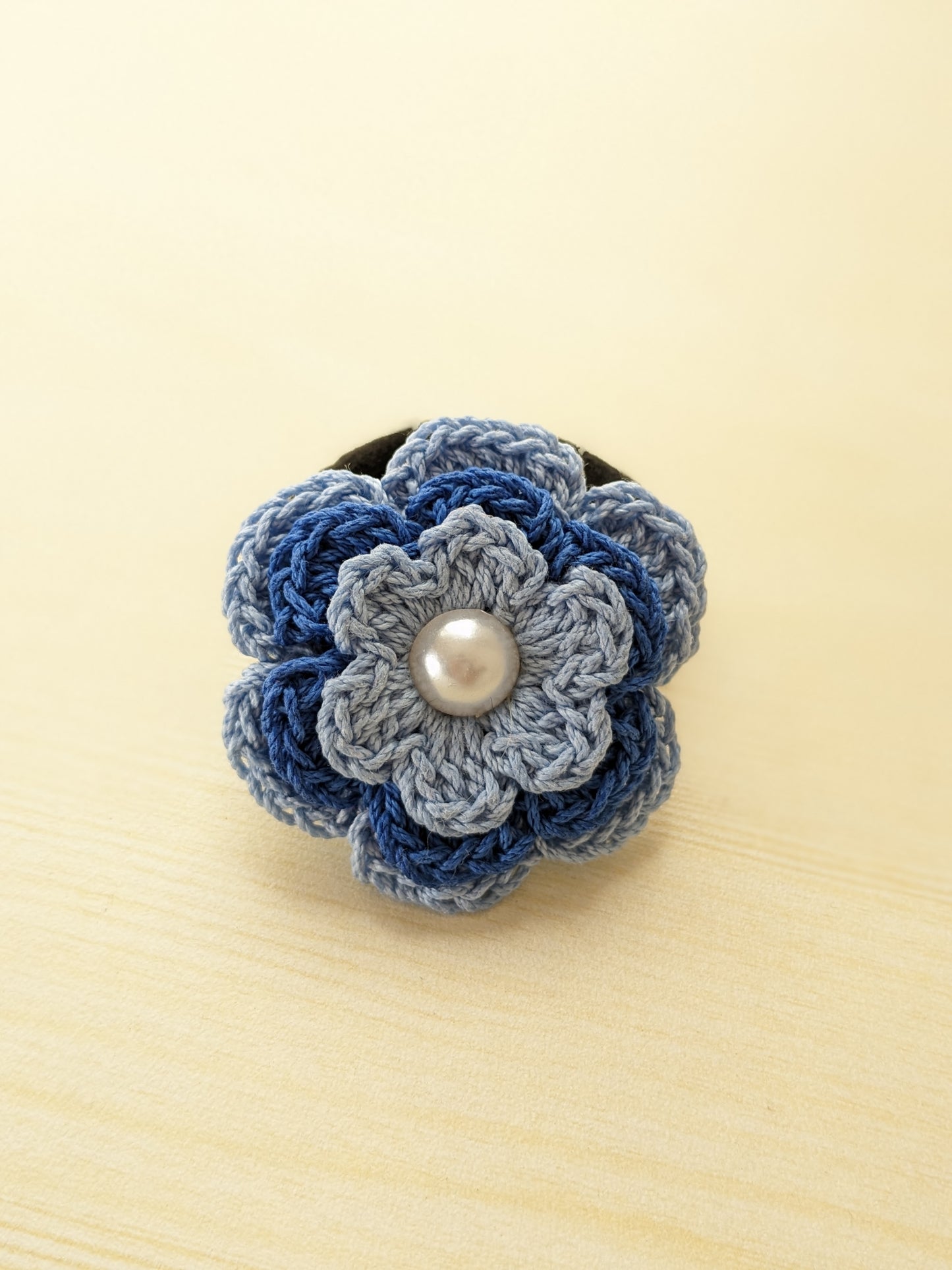 Crochet flower Hairties
