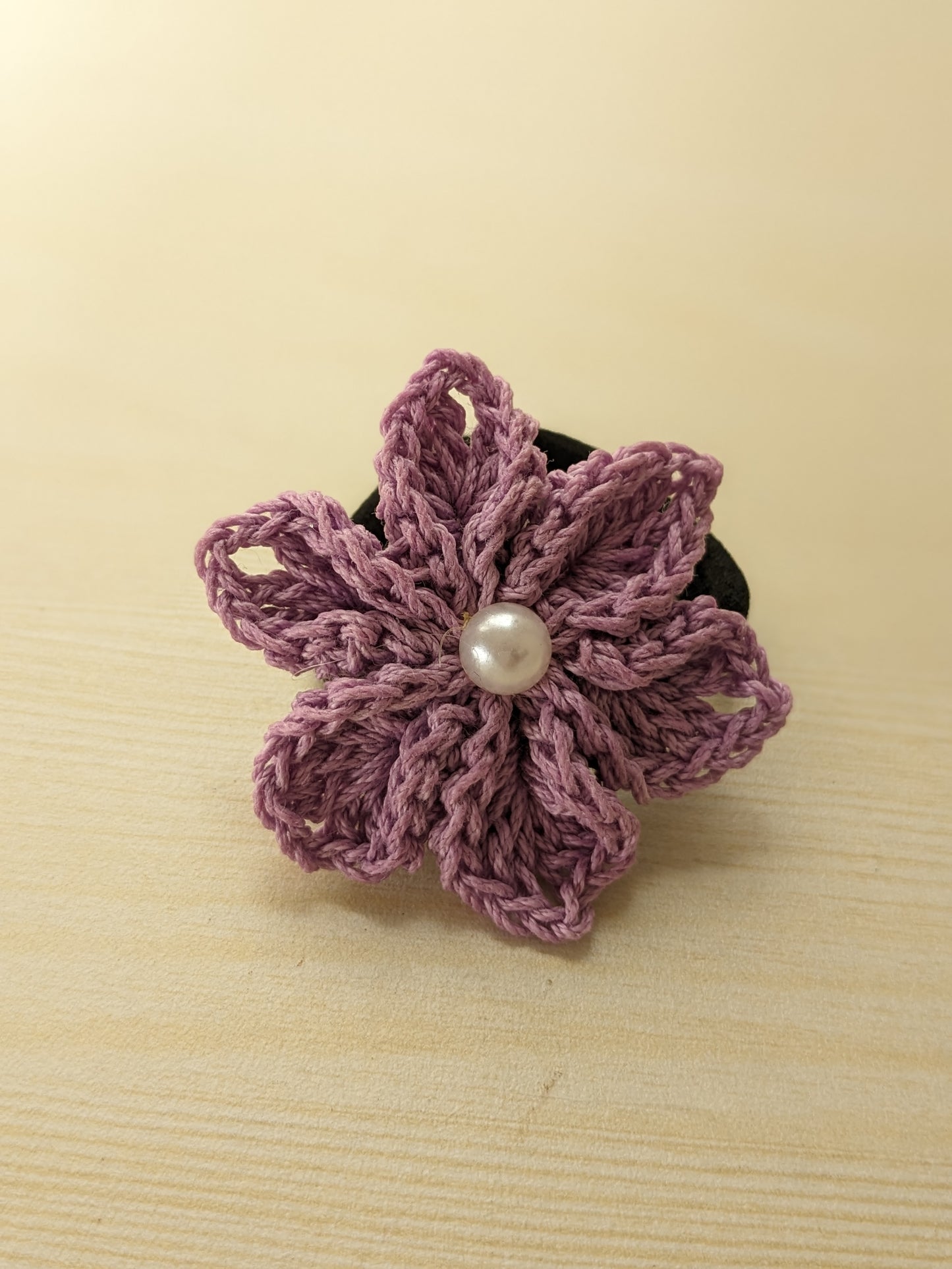 Crochet flower Hairties